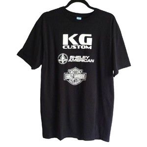 Harley Davidson Motor Cycles KG Custom Shelby American Mens L T Shirt
